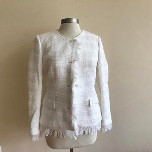TAGLIATORE new white button up jacket